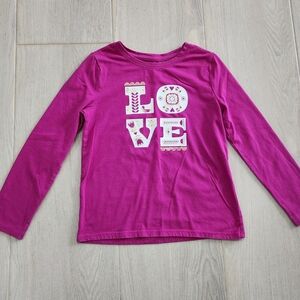 Cat & Jack "Love" Long Sleeve Top